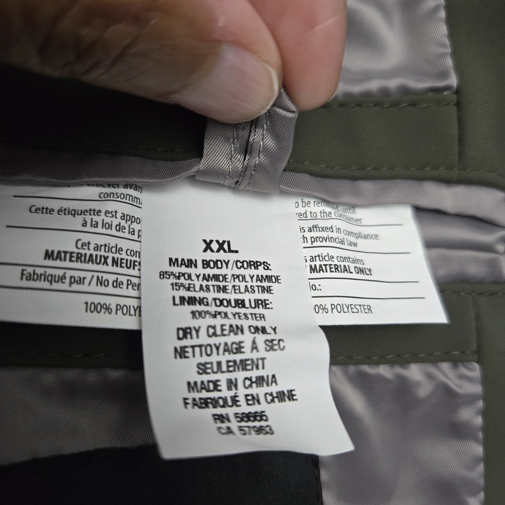 Nordstrom 3 In‎ 1 Trench And Puffer Coat Green XXL Capsule Wardrobe Versatile - Picture 15 of 16